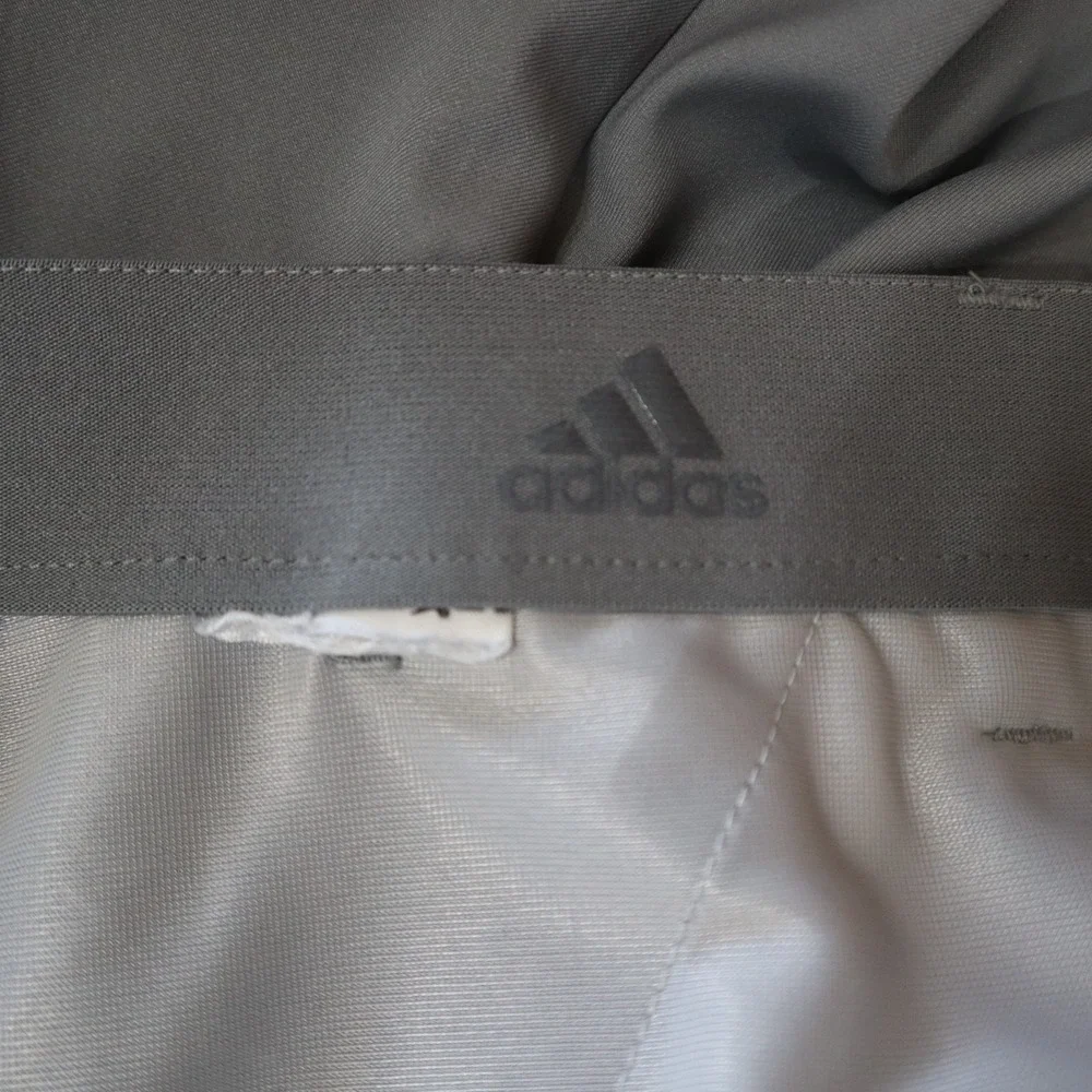 Adidas Pants Mens 42x32 Performance Golf Chino Slacks Flat Front‎ Gray